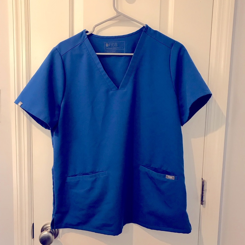 FIGS Casma Royal Blue Top Size L